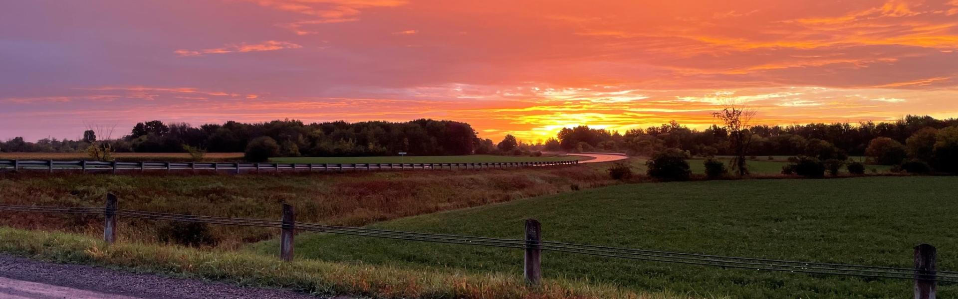 Rural sunset 