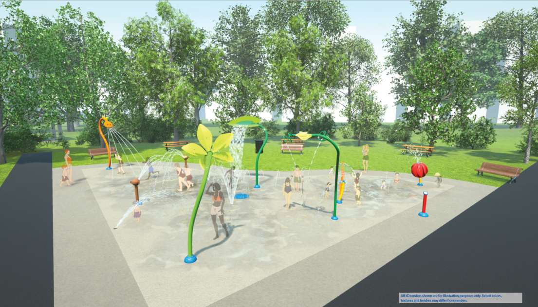Splash pad design subject to change