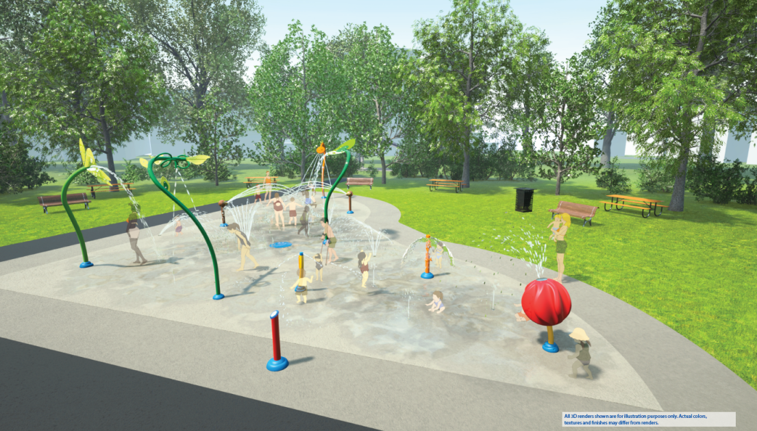 Splash pad design subject to change