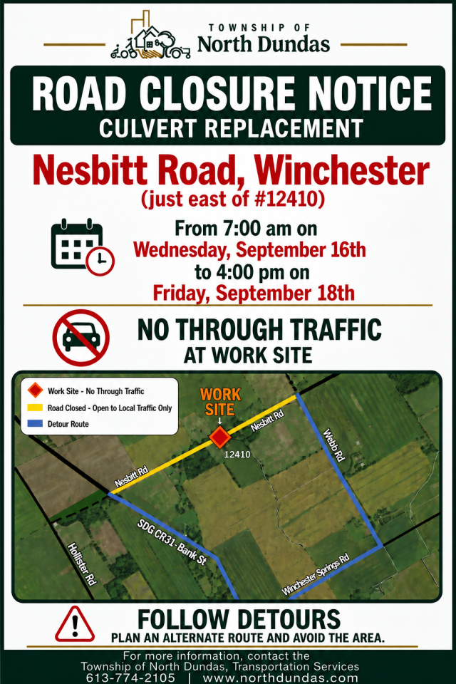 Rescheduled - Road Closure Notice-Nesbitt Rd - Sept 16-18_2026