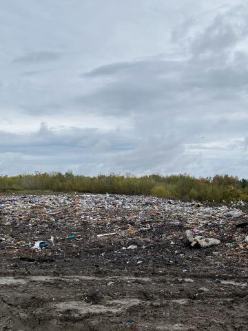 landfill pile