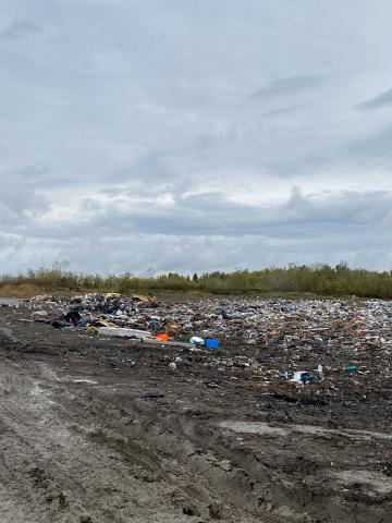 new landfill pile